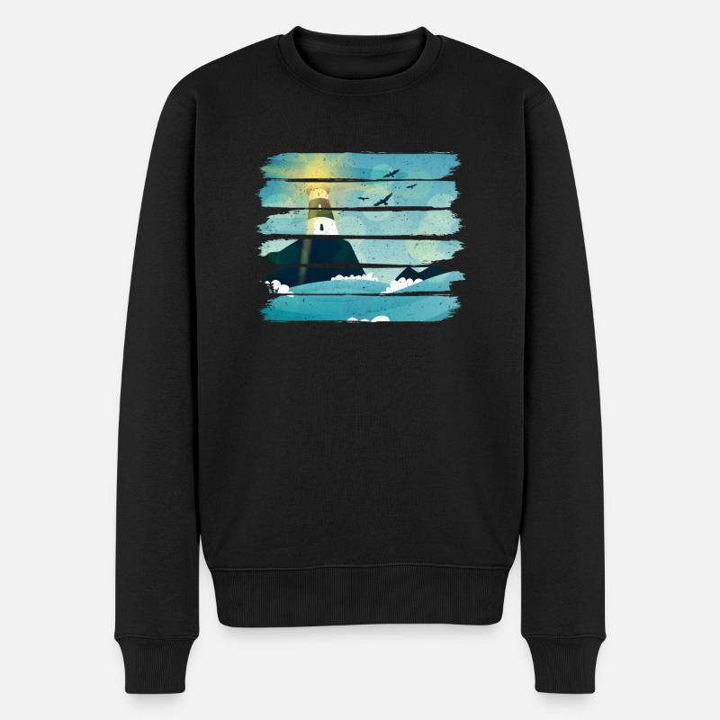 Phare d’époque - Pull Premium bio Homme - noir