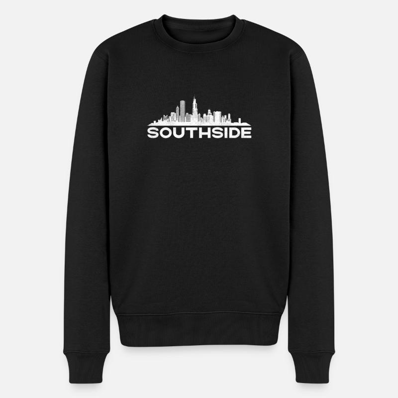 Chicago Southside - Pull Premium bio Homme - noir