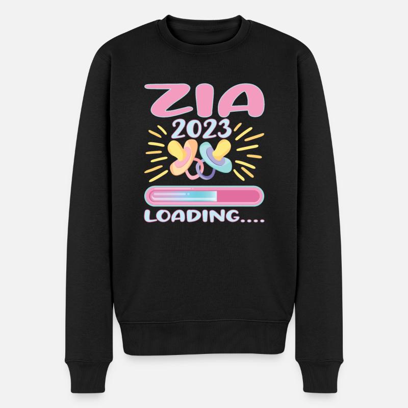 Zia 2023 Loading - Männer Premium Bio Pullover - Schwarz