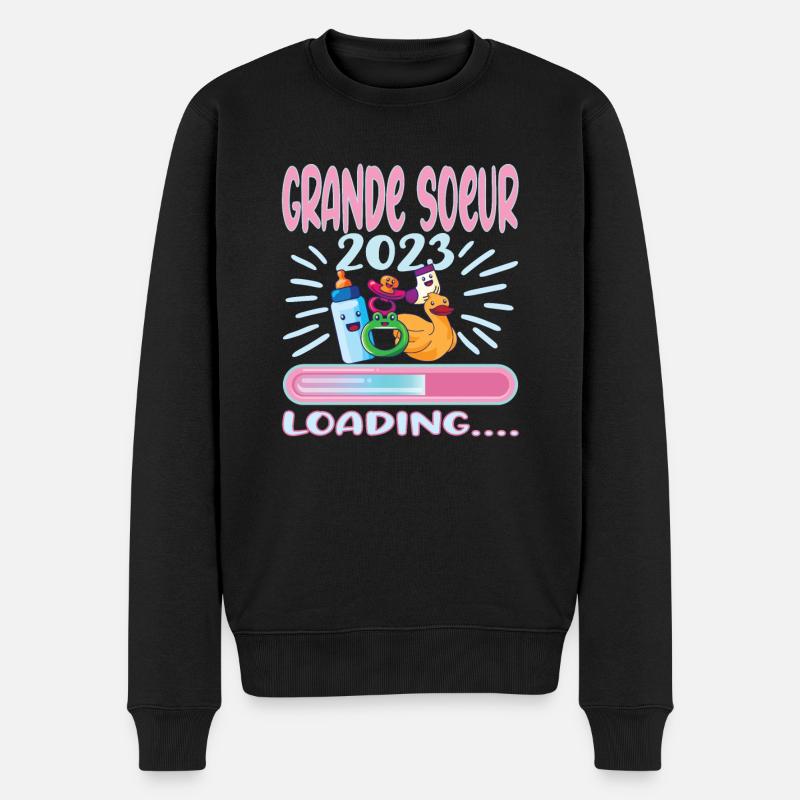 Grande Soeur 2023 - Männer Premium Bio Pullover - Schwarz