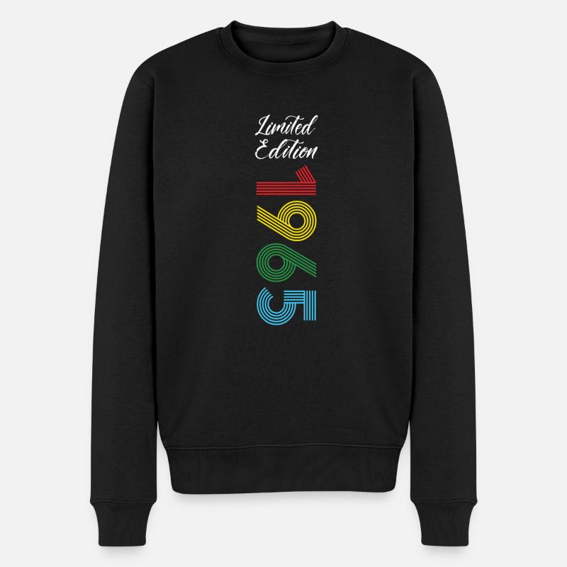 Limited Edition 1965 - Männer Premium Bio Pullover - Schwarz