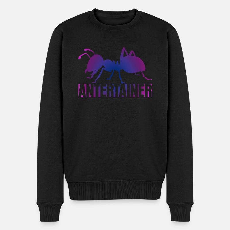 Ameise Entertainer Ameisen - Männer Premium Bio Pullover - Schwarz