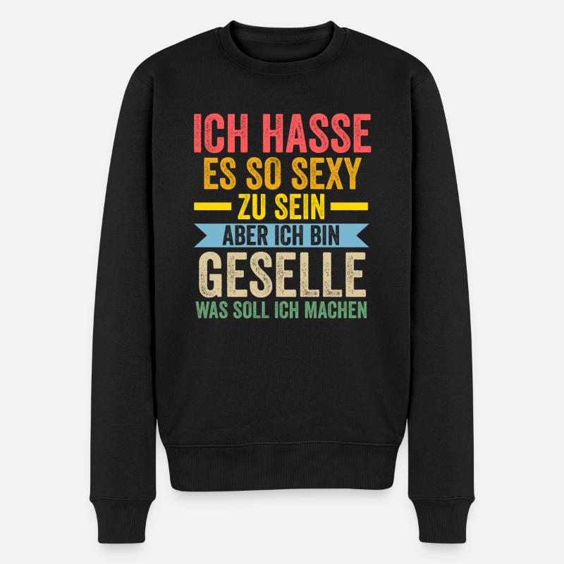Geselle Prüfung Gesellen Prüfung Geschenk - Männer Premium Bio Pullover - Schwarz