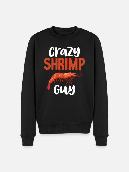 Shrimp Lover Gift - Men's Premium Organic Jumper - black