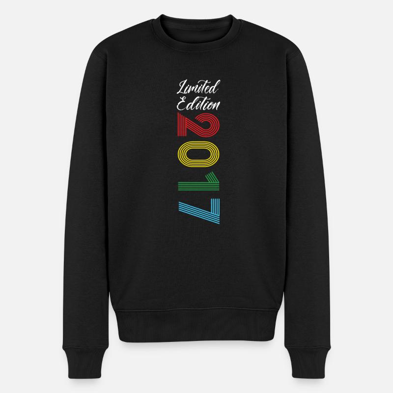 Limited Edition 2017 - Männer Premium Bio Pullover - Schwarz