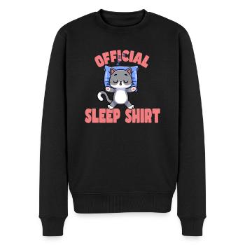 Gute Nacht - Männer Premium Bio Pullover - Schwarz - Vorne - Nico (187cm)