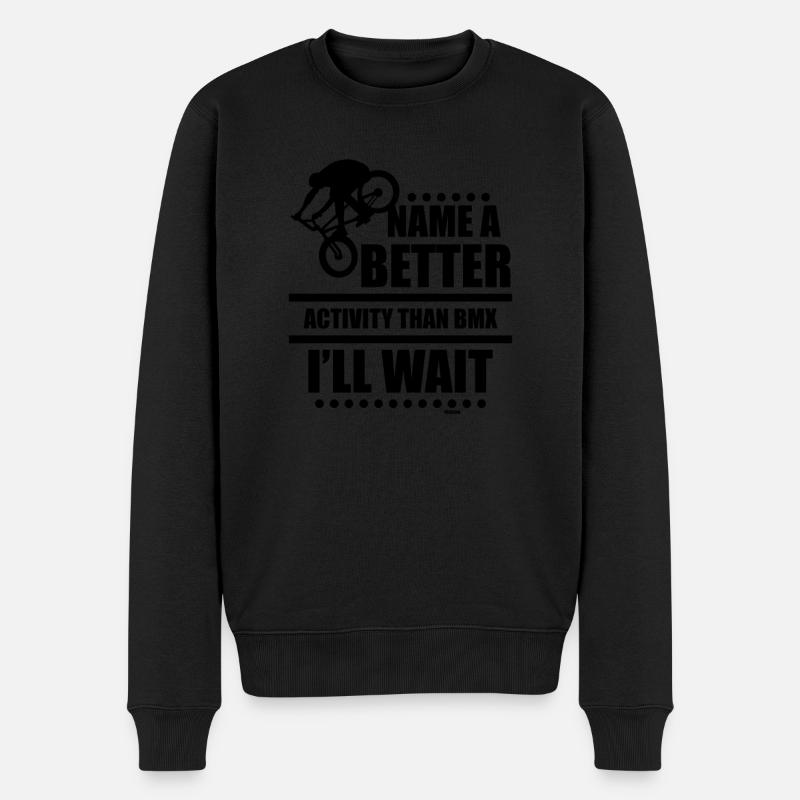 BMX - Männer Premium Bio Pullover - Schwarz