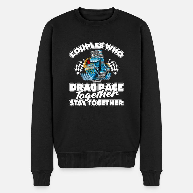 Dragster Drag Race Paire - Pull Premium bio Homme - noir