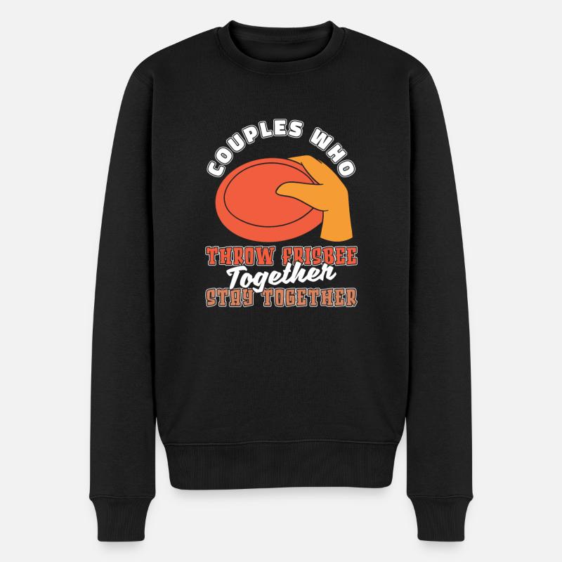 Couple de frisbee - Pull Premium bio Homme - noir