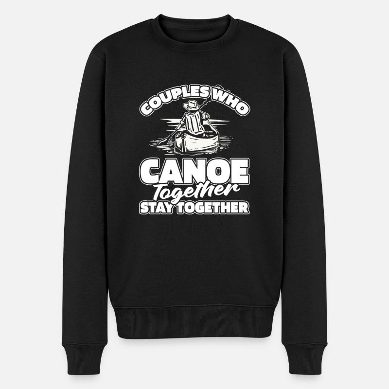 Canoë Canoéiste Paire - Pull Premium bio Homme - noir