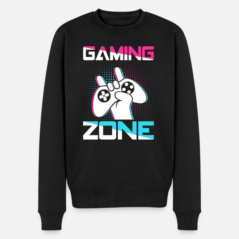 Zone de jeu - Pull Premium bio Homme - noir