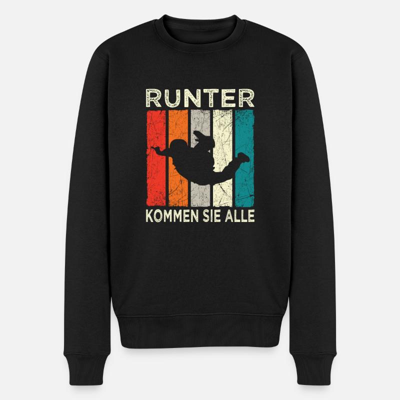 Parachutiste parac - Pull Premium bio Homme - noir