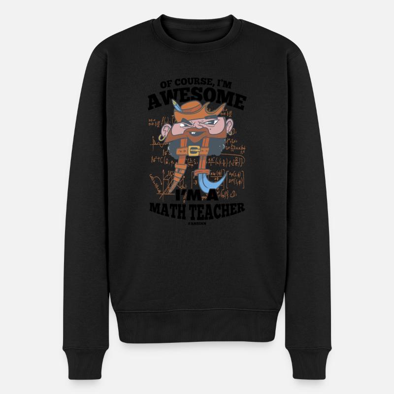 Mathematik - Männer Premium Bio Pullover - Schwarz