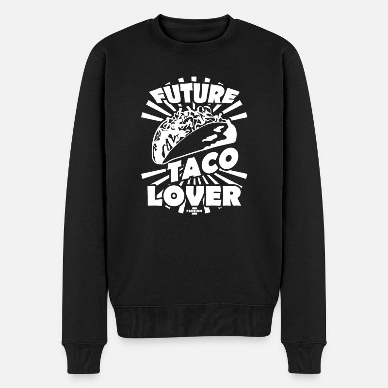Future Taco Lover - Männer Premium Bio Pullover - Schwarz