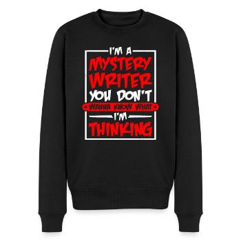 I'm A Mystery Writer - Männer Premium Bio Pullover - Schwarz - Vorne - Nico (187cm)
