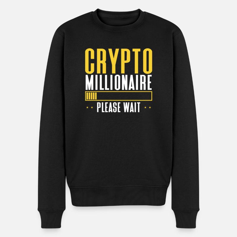 Crypto Millionnaire - Pull Premium bio Homme - noir