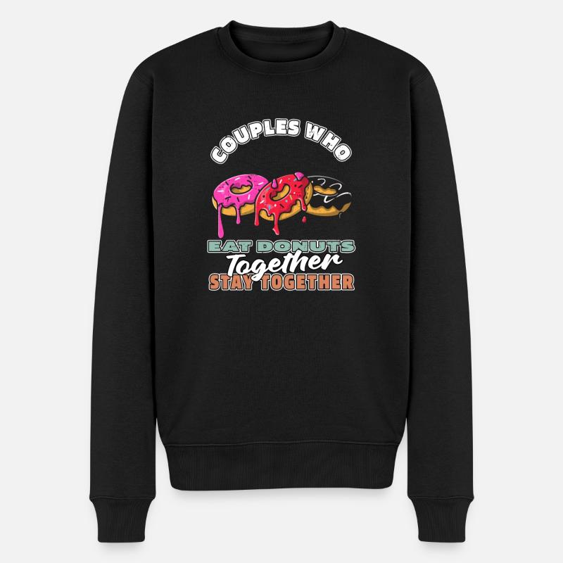 Couple de beignets - Pull Premium bio Homme - noir