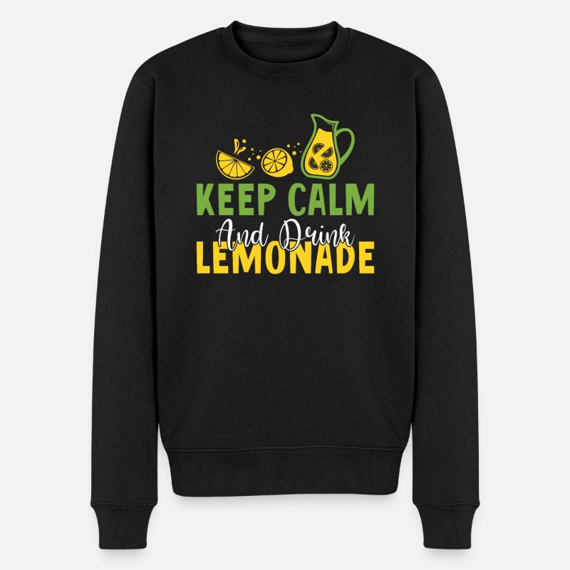 Lemonade Gift Ideas - Men's Premium Organic Jumper - black