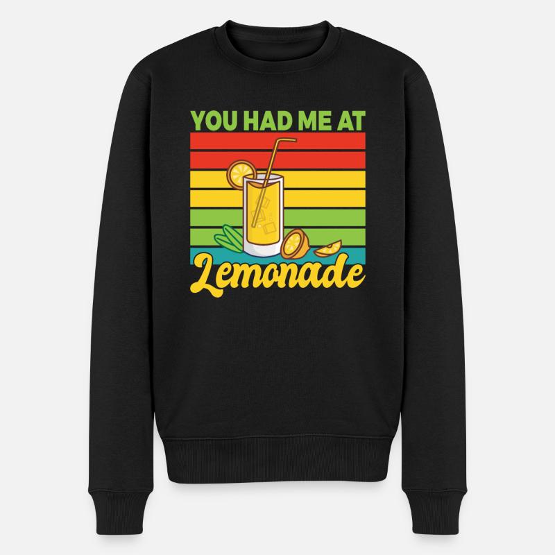 Limonade Geschenkideen - Männer Premium Bio Pullover - Schwarz