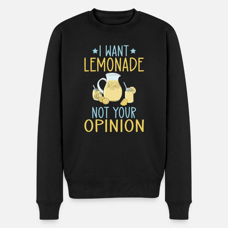 Limonade-Geschenk-Ideen - Männer Premium Bio Pullover - Schwarz