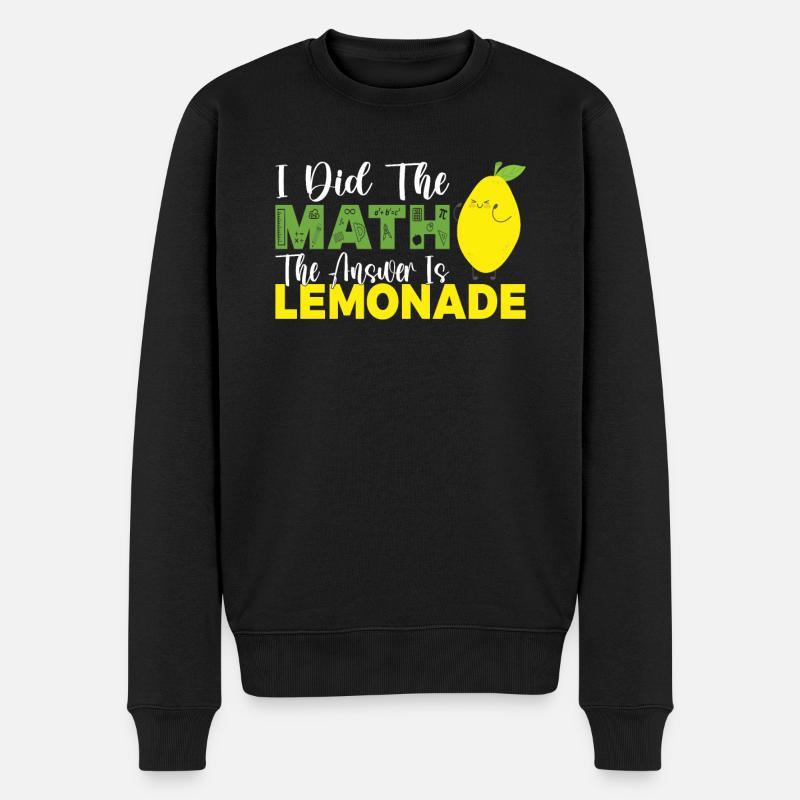 Limonade Geschenkideen - Männer Premium Bio Pullover - Schwarz
