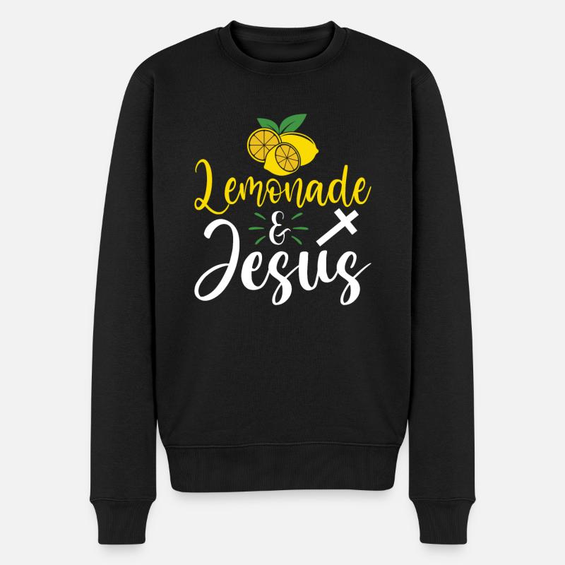Limonade-Geschenk-Ideen - Männer Premium Bio Pullover - Schwarz