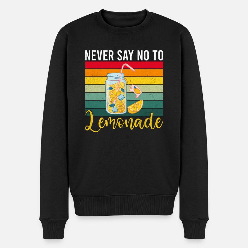 Limonade Geschenkideen - Männer Premium Bio Pullover - Schwarz