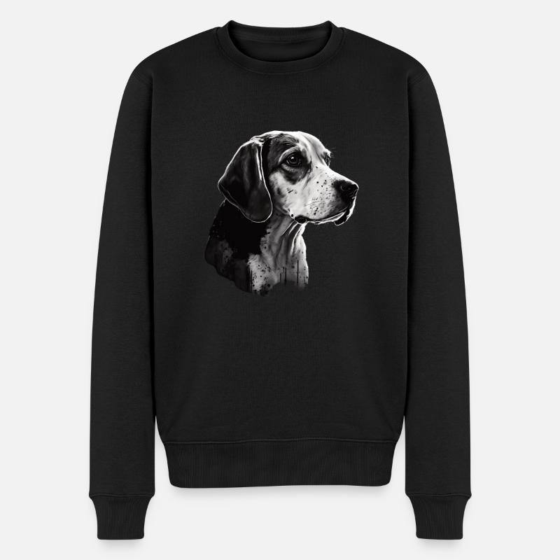 Portrait d’image de Beagle - Pull Premium bio Homme - noir
