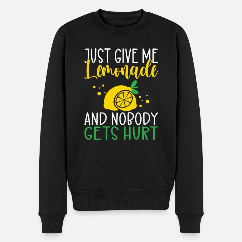 Limonade-Geschenk-Ideen - Männer Premium Bio Pullover - Schwarz