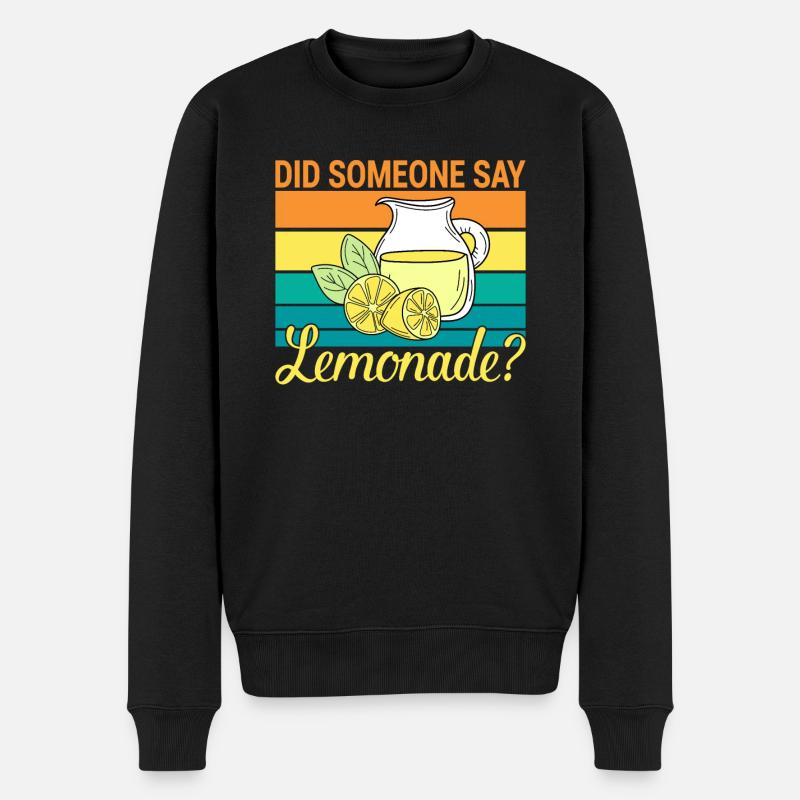 Limonade Geschenkideen - Männer Premium Bio Pullover - Schwarz