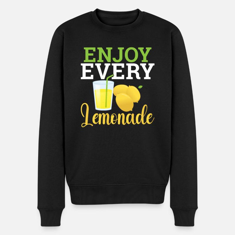 Limonade-Geschenk-Ideen - Männer Premium Bio Pullover - Schwarz