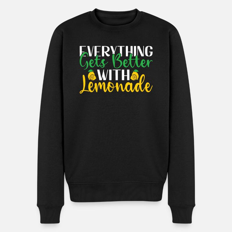 Limonade Geschenkideen - Männer Premium Bio Pullover - Schwarz