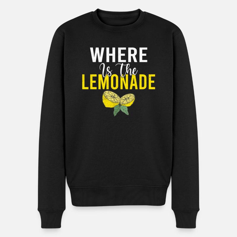 Limonade Geschenkideen - Männer Premium Bio Pullover - Schwarz