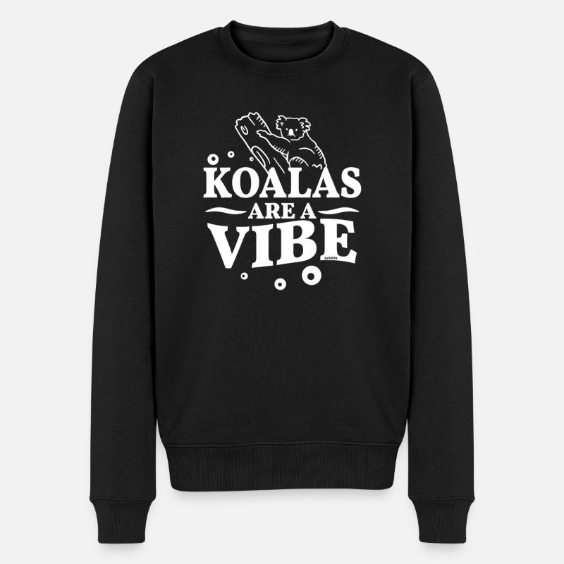 Koalaliebhaber Geschenkidee - Männer Premium Bio Pullover - Schwarz