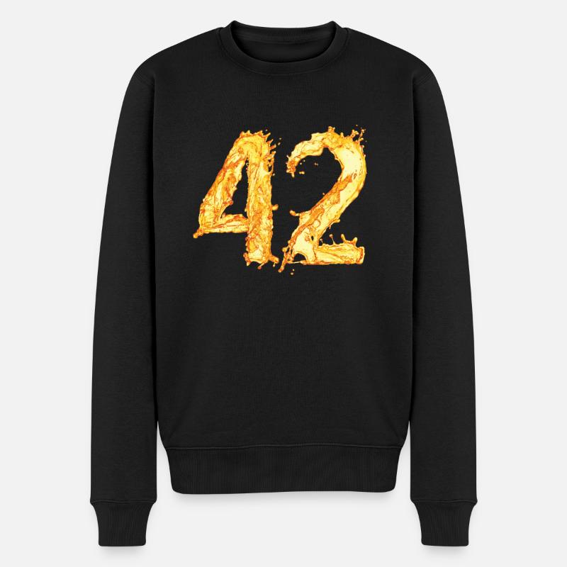 42e anniversaire « Yellow Water Splash » - Pull Premium bio Homme - noir
