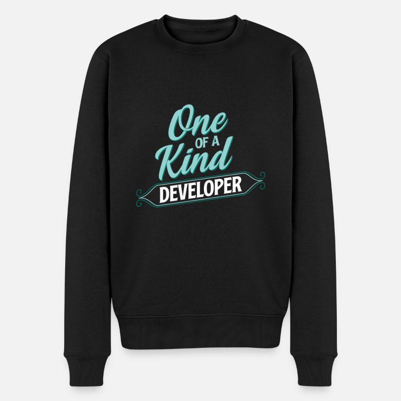 Entwickler Einzigartiger Entwicklung - Männer Premium Bio Pullover - Schwarz