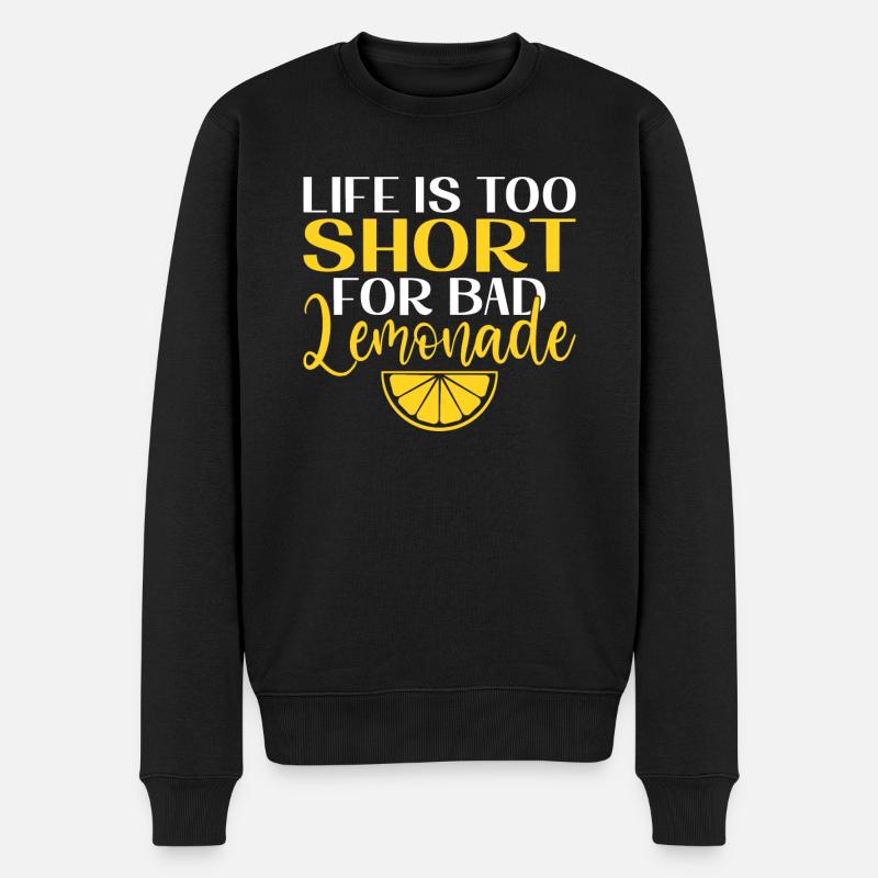 Limonade-Geschenk-Ideen - Männer Premium Bio Pullover - Schwarz
