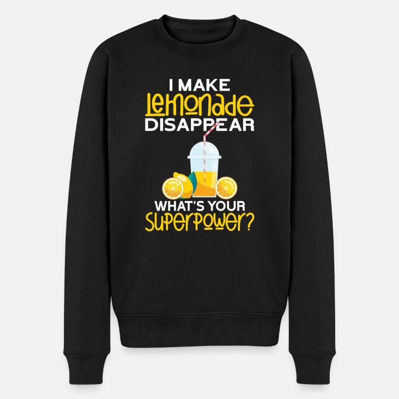 Limonade Geschenkideen - Männer Premium Bio Pullover - Schwarz