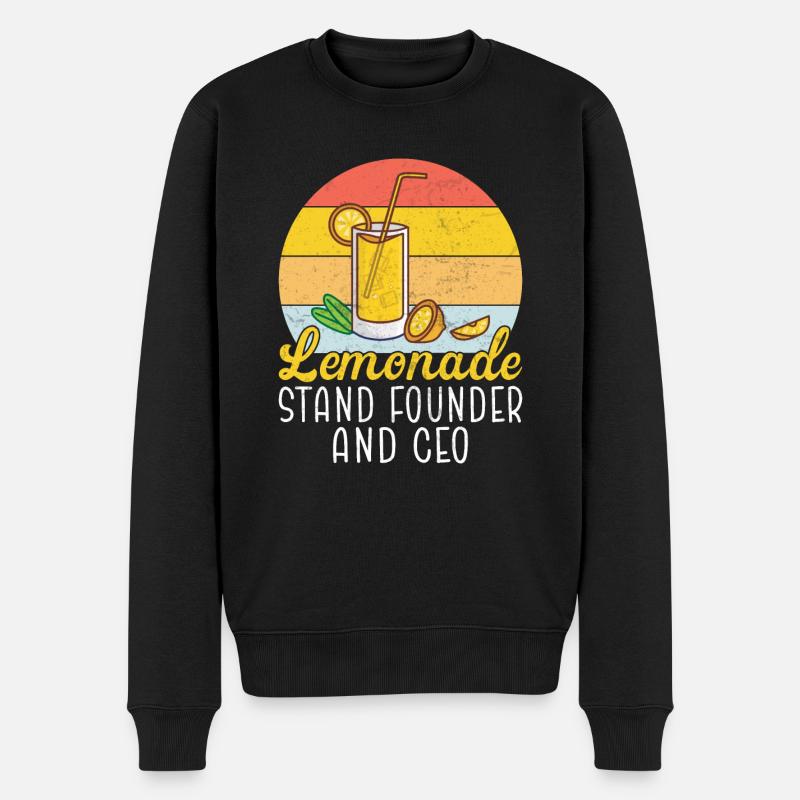 Limonade Geschenkideen - Männer Premium Bio Pullover - Schwarz