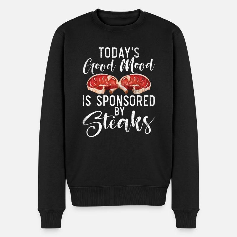 Steak Lover Steak Cadeau - Pull Premium bio Homme - noir