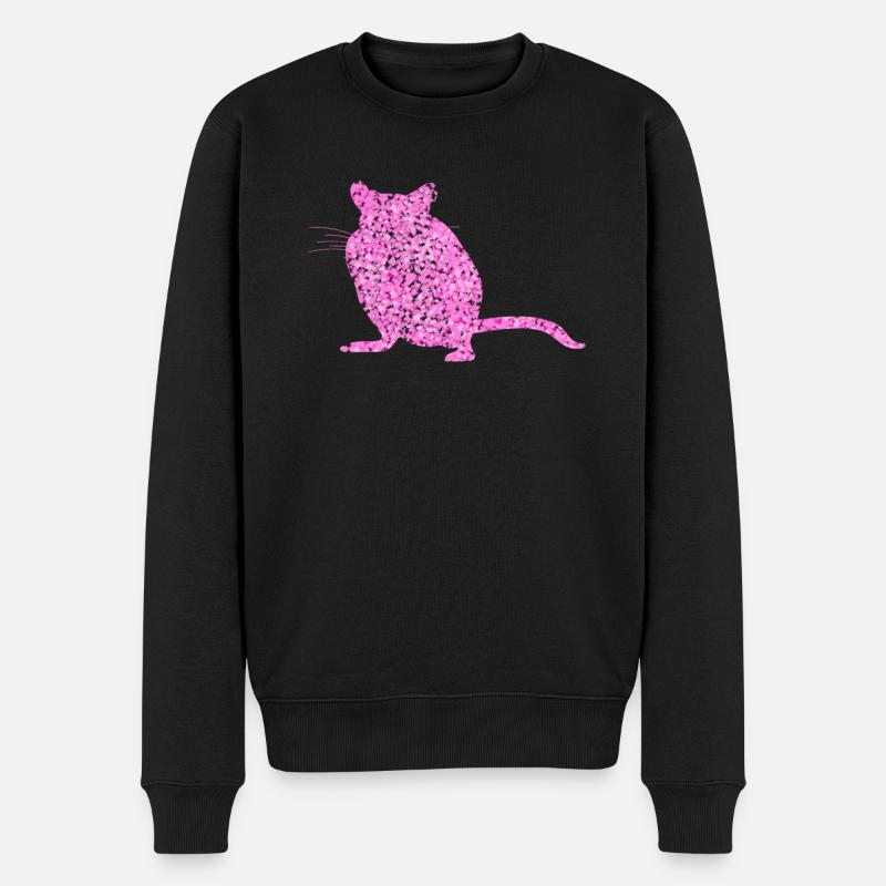 Gerbille de fleurs Gerbilles - Pull Premium bio Homme - noir