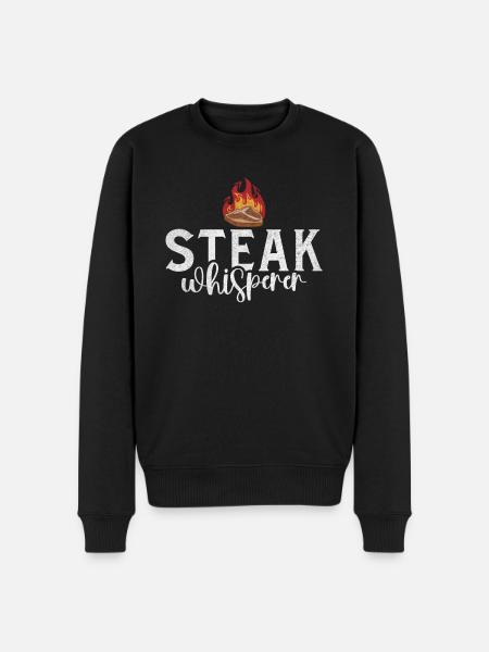 Steak Lover Steak Gift - Men's Premium Organic Jumper - black