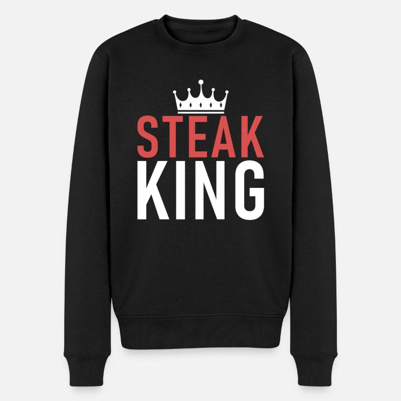 Steak Lover Steak Cadeau - Pull Premium bio Homme - noir