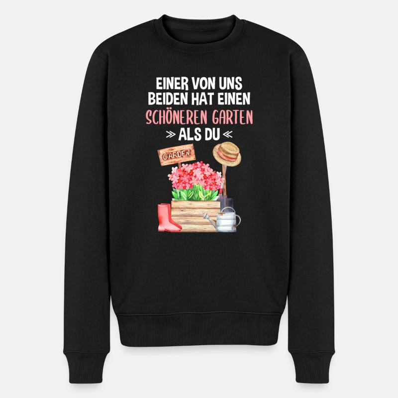 Garten Lustiger Spruch Hobby Gärtner Geschenkidee - Männer Premium Bio Pullover - Schwarz