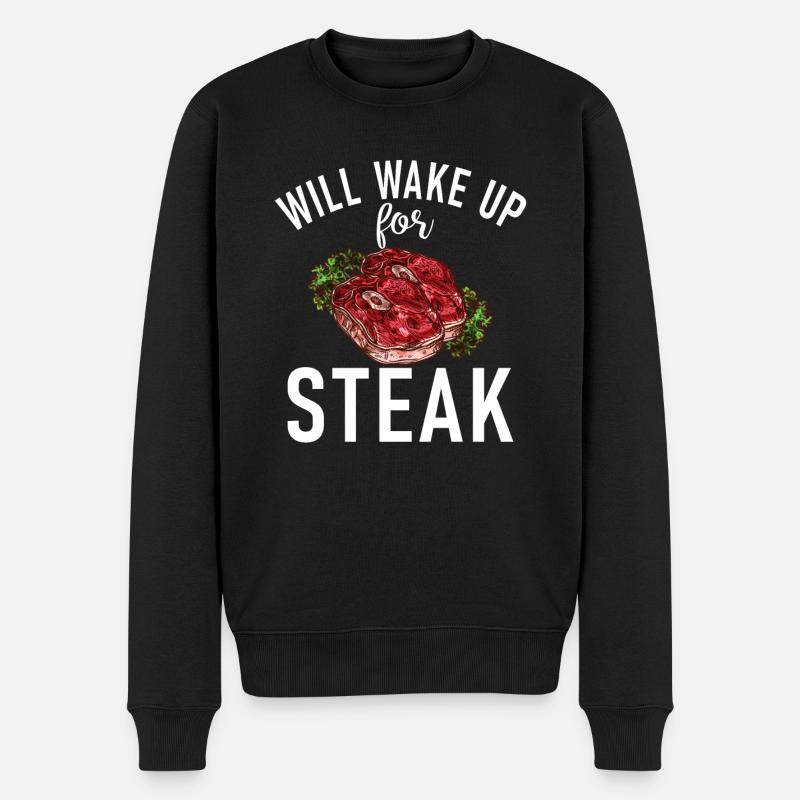 Steak Lover Steak Cadeau - Pull Premium bio Homme - noir