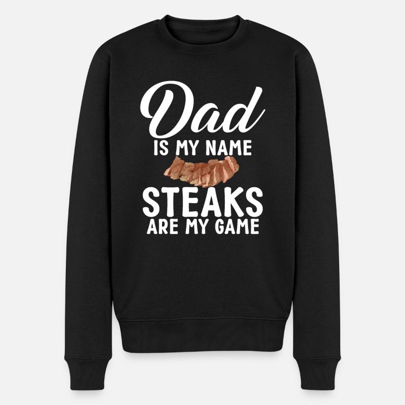 Steak Lover Steak Cadeau - Pull Premium bio Homme - noir