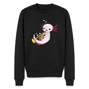 Trompete Geschenk Kinder Big Band Orchester Kinder - Männer Premium Bio Pullover - Schwarz - Vorne - Nico (187cm)