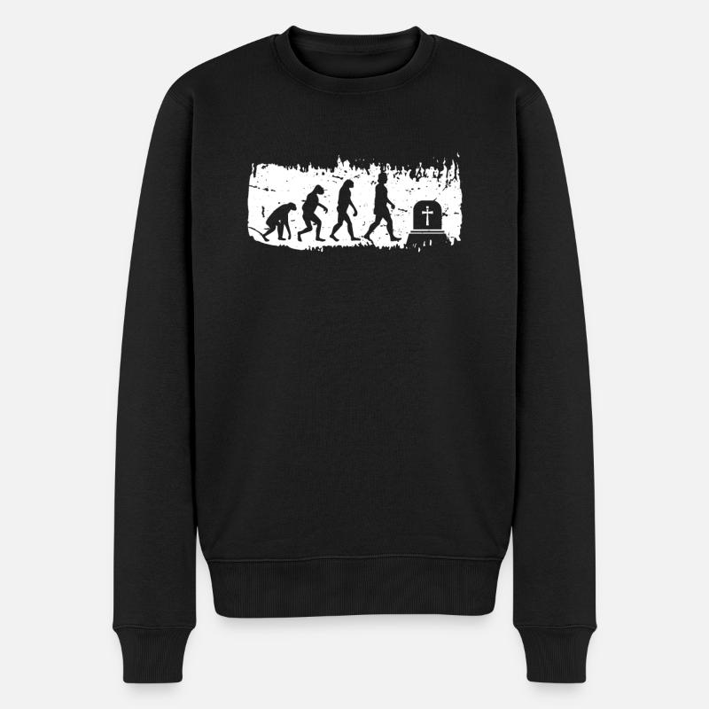 Evolution Undertaker Shirt Gift - Men's Premium Organic Jumper - black