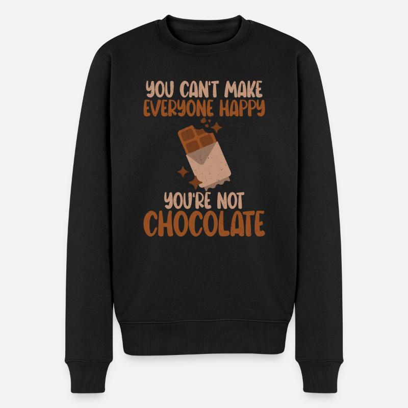 Cadeaux pour amateurs de chocolat - Pull Premium bio Homme - noir