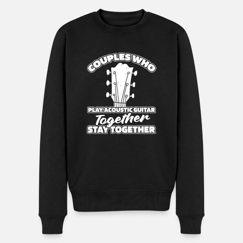 Paire de guitares acoustiques - Pull Premium bio Homme - noir